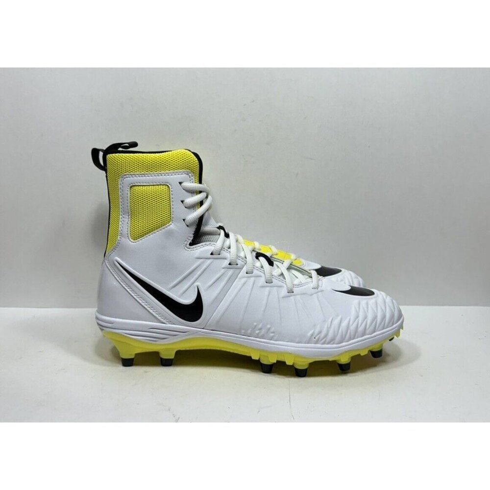 2018 Nike Force Savage Varsity Football Cleats White Yellow Size 10 880140 107